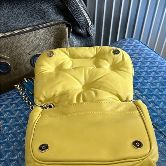 Maison Martin Margiela Yellow Mini Bag Flap Closure - Picture 10 of 14